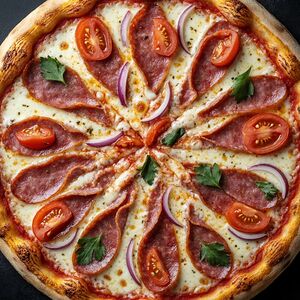 Пицца мясное ассорти