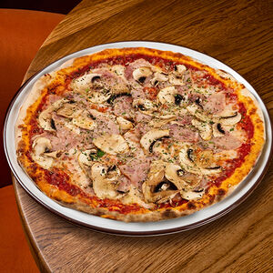 Пицца Ветчина и грибы 28 см