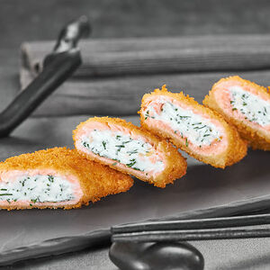 Сливочный лосось фри