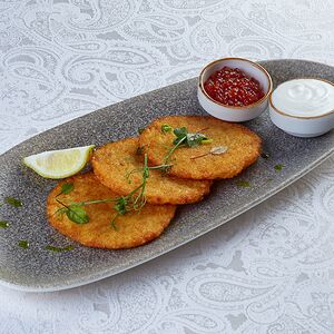 Драники с икрой