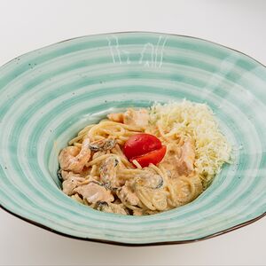 Спагетти с морепродуктами