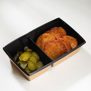  Драники с солеными огурцами