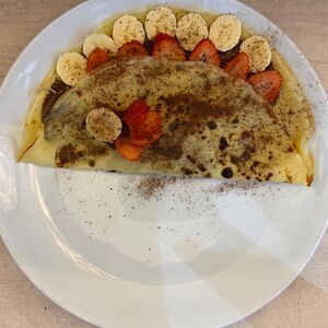 Բլիթ բանանով ելակով և նուտելայով