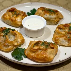 Манты с говядиной жареные
