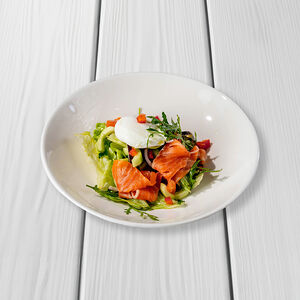 Салат с семгой