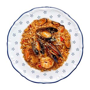 Рис с морепродуктами