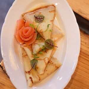 Блины с лососем 