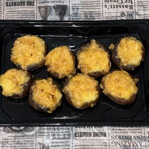 Фаршированные грибы с сыром 