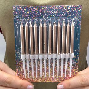 Свечки праздничные золотые 