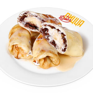 Блинчики с бананом и шоколадом