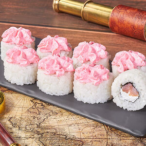 Ролл Кракатау с копченой кетой