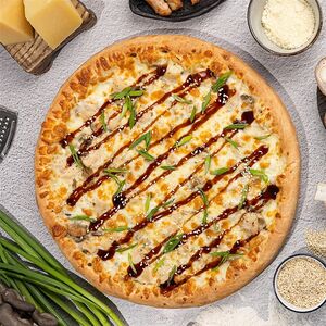 Пицца Грибной жульен с цыпленком