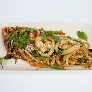 Китайская лапша вок с морепродуктами 