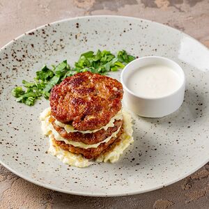 Котлеты куриные с пюре