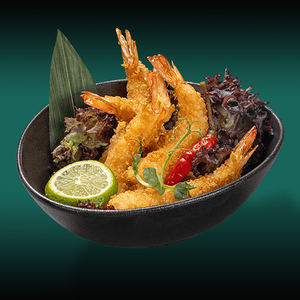 Хрустящие тигровые креветки