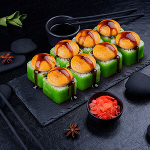 Запечённый ролл Зеленый Дракон