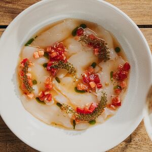 Крудо из гребешка