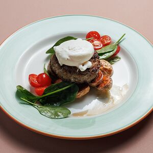 Бифштекс из телятины с картофелем