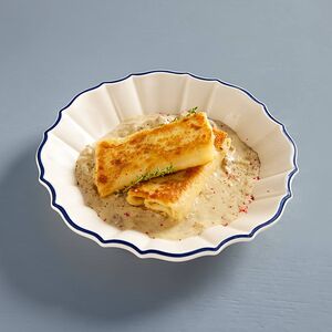 Блинчики с бефстроганов