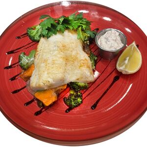 Филе трески с овощами