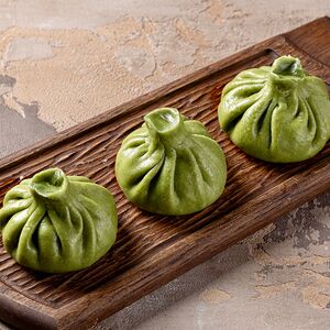 Хинкали со шпинатом и сыром 