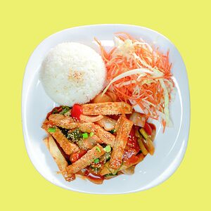 Тофу лук лак