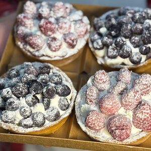 Набор тарталеток (4 шт.) малина-голубика 