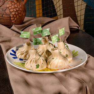 Хинкали с цыпленком и сулугуни