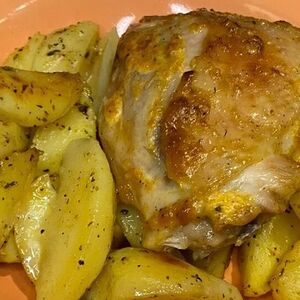 Рубленая курица с картошкой