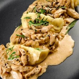 Индейка с опятами