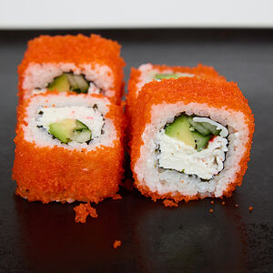 Тобико ролл со снежным крабом