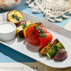 Овощной шашлык