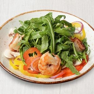 Салат Рукола с креветками