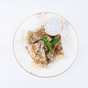 Блинчики со сливочным маком и крем-чизом