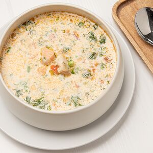 Финская уха со сливками