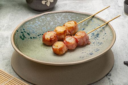 Кушияки гребешок в беконе