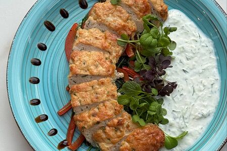 Турецкий кебаб из индейки с болгарским перцем