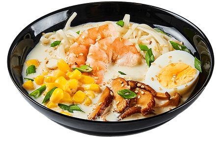 Сливочный суп с креветкой