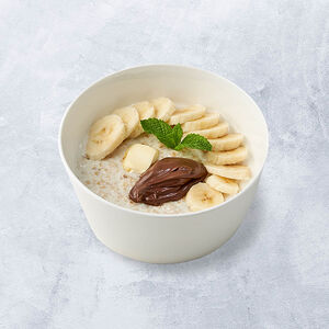 Овсяная каша с бананом и шоколадом на альтернативном