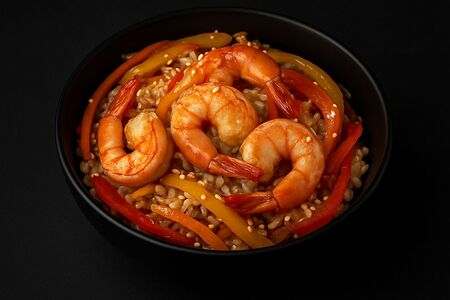 Рис с креветками