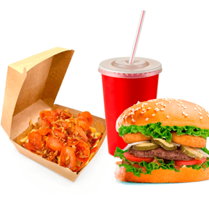 Комбо Роял фри и Бургер