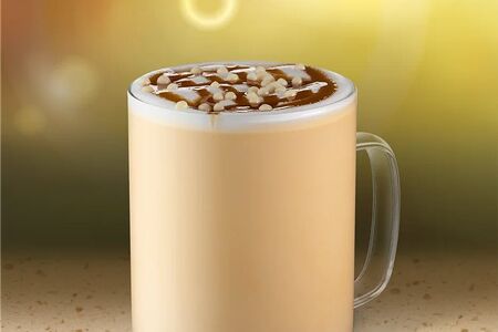 Латте Макадамия с Соленой Карамелью