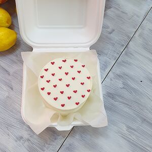 Бенто-торт сердечки