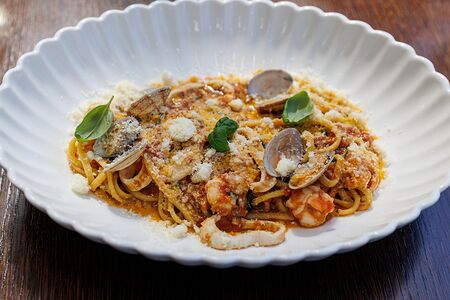 Лингвини с морепродуктами