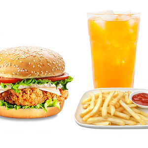 Фиш бургер + фри + напиток на выбор 0,5