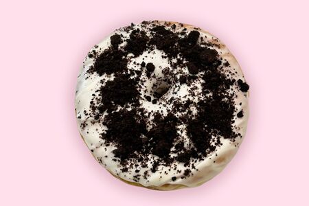 Пончик в глазури белый шоколад 