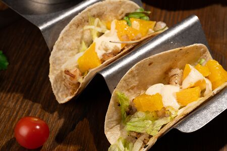 Тако с креветками