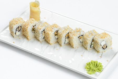 Ролл с мидиями