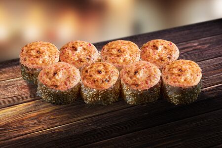 Спайси-ролл с копченой курицей