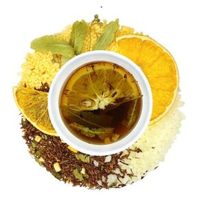 Чай Ройбуш с апельсином и липой для самостоятельного заваривания